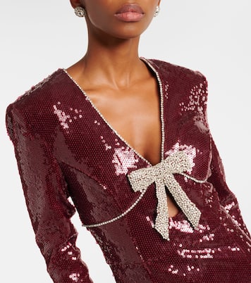 x Nicky Hilton - Abito lungo Zelda con paillettes | Rebecca Vallance