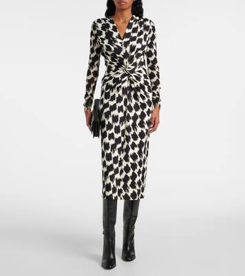 Robe midi Libra imprimée | Diane von Furstenberg
