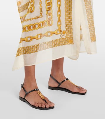 Sandalen V2025 Chain aus Leder | Versace