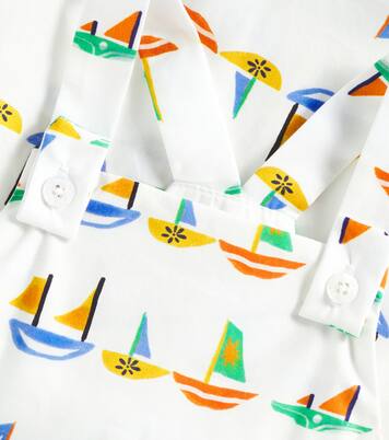 Baby printed cotton playsuit | Fábula