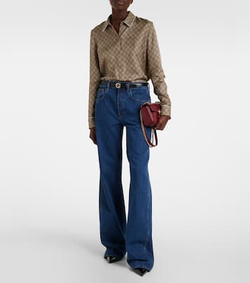 Hemd GG aus Seiden-Twill | Gucci