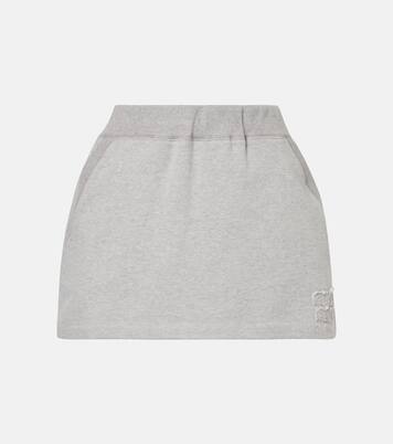 Minigonna in cotone | Miu Miu