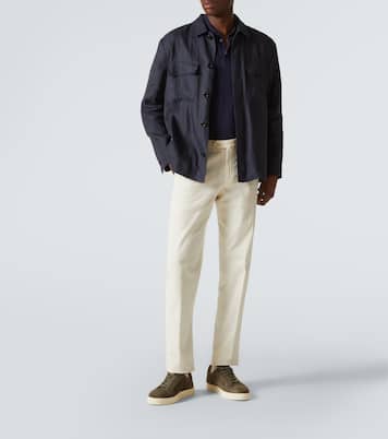 Sneakers Jack II aus Veloursleder | George Cleverley