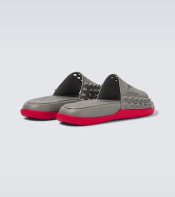 Take It Easy perforated spiked slides | Christian Louboutin