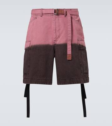 Ombré cotton cargo shorts | Sacai