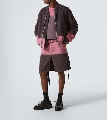 Ombré cotton cargo shorts | Sacai