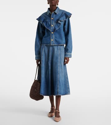 Ballerinas Violette aus Leder | Ulla Johnson