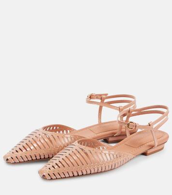 Ballerinas Violette aus Leder | Ulla Johnson