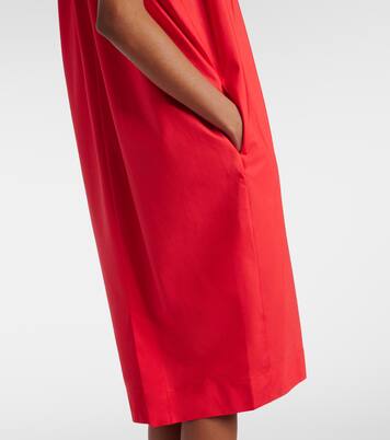 Puff-sleeve ruffled cotton midi dress | Simone Rocha