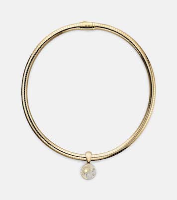 Collana Balance - Foundational Keys in oro giallo e bianco 18kt con diamanti | FoundRae