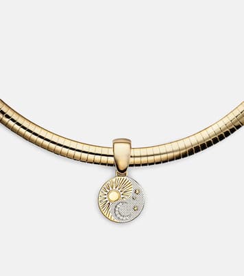Collana Balance - Foundational Keys in oro giallo e bianco 18kt con diamanti | FoundRae