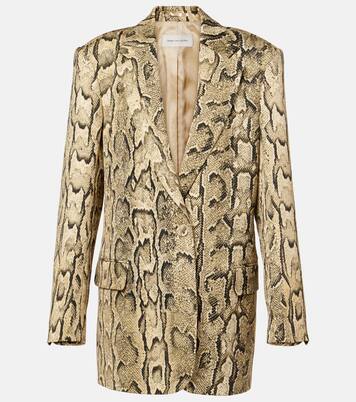 Snake-effect jacquard blazer | Dries Van Noten
