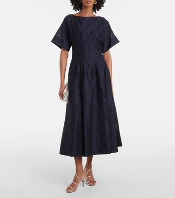 Robe midi Rosalie en jacquard | Simkhai