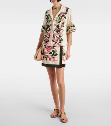 Inamorata cotton-blend miniskirt | Adriana Degreas