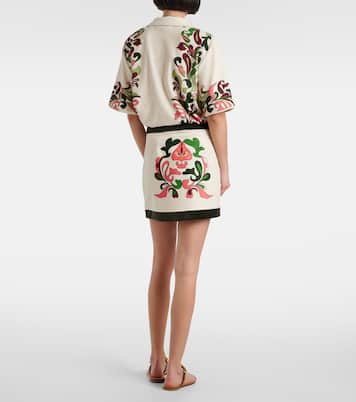 Inamorata cotton-blend miniskirt | Adriana Degreas