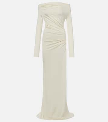 Off-Shoulder-Robe aus Jersey | Victoria Beckham