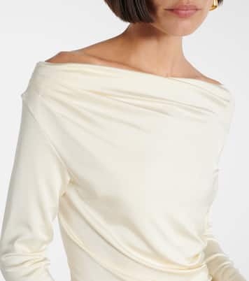 Off-Shoulder-Robe aus Jersey | Victoria Beckham