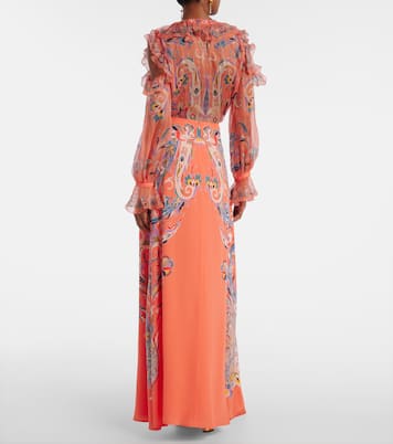 페이즐리 실크 맥시 스커트 | Etro