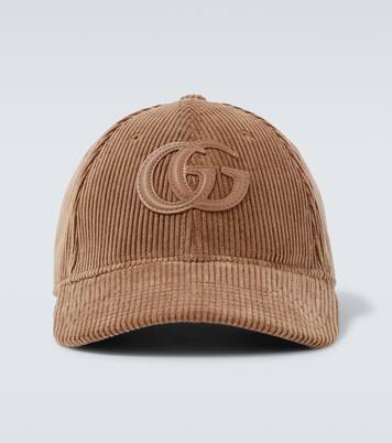 Casquette Double G en velours côtelé | Gucci