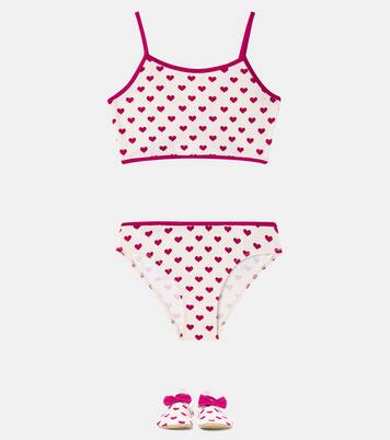 Bowie bow-detail printed bikini | Konges Sløjd