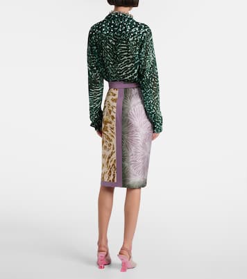 Scarfy 프린트 랩 스커트 | Dries Van Noten