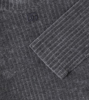 Pullover DG aus Cord | Dolce&Gabbana Kids