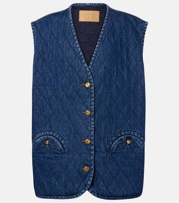 Suffolk quilted denim vest | Blazé Milano