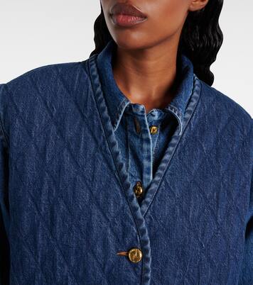 Suffolk quilted denim vest | Blazé Milano
