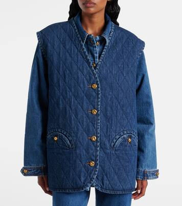 Suffolk quilted denim vest | Blazé Milano
