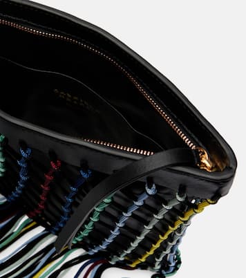 Naila fringed leather pouch | Gabriela Hearst