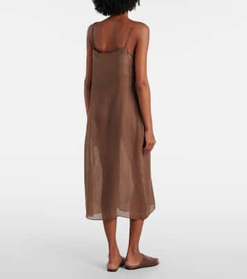 Robe midi Niko en ramie | Leset