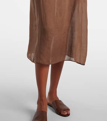 Robe midi Niko en ramie | Leset