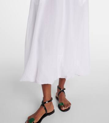 Falda larga Ines de gasa de algodón y seda | Velvet