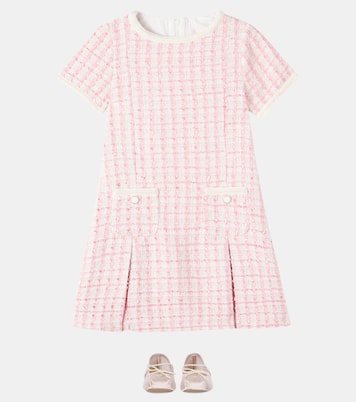 Pleated tweed dress | Patachou