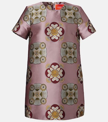 Swing satin jacquard minidress | La DoubleJ