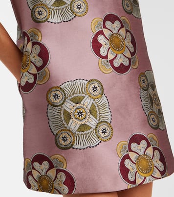 Swing satin jacquard minidress | La DoubleJ