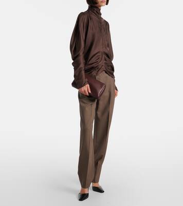 Leather clutch | The Row