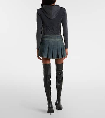 Minigonna di jeans a pieghe | Balenciaga