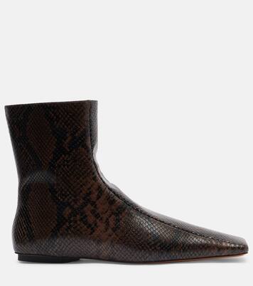 Snake-effect ankle boots | Stella McCartney