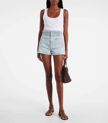 Elijah high-rise denim shorts | Veronica Beard