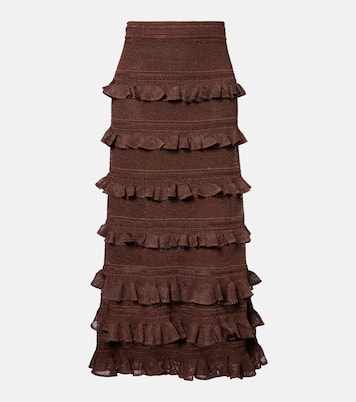 Gonna lunga Hypnotic con ruches | Zimmermann