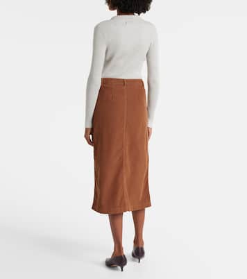 Jupe midi Fia en coton | Velvet