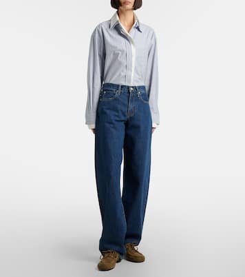Tess Long low-rise barrel-leg jeans | Slvrlake