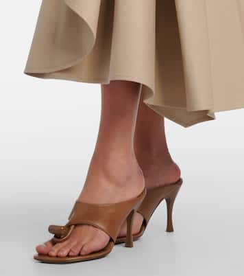 Toggle 90 leather thong sandals | Loewe