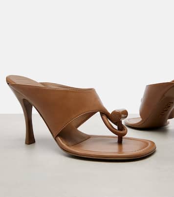 Toggle 90 leather thong sandals | Loewe