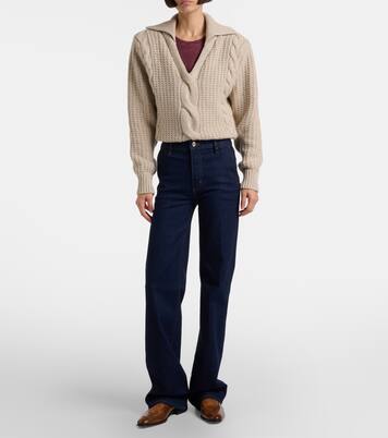 High-rise straight jeans | Frame