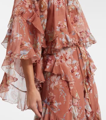 Awaken floral cotton and silk blouse | Zimmermann