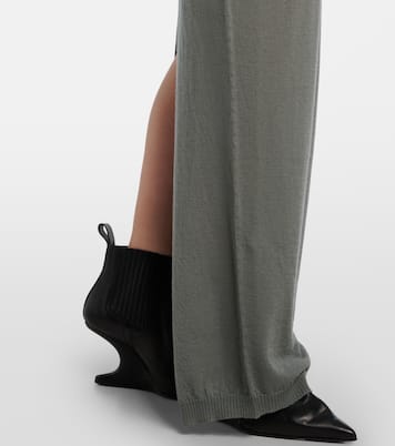 Con virgin wool maxi dress | Rick Owens