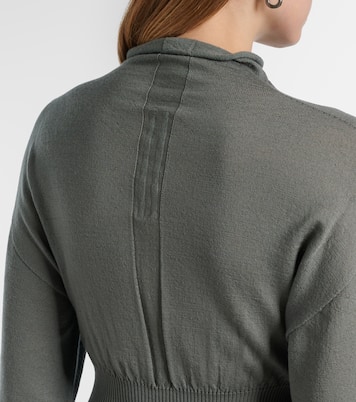 Con virgin wool maxi dress | Rick Owens