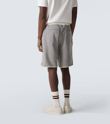 Shorts in jersey di cotone e lino | Brunello Cucinelli